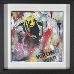 The Artist- Grim Reaper Wrong War by Roy's People - 3D Miniature Installation sized 15x15 inches. Available from Whitewall Galleries